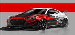 Hyundai Genesis R-Spec Sports Car - Front
